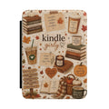 Kindle Girly Autumn Sticker Collage Kindle Case | Fall Coffee Books Pumpkin Cozy
